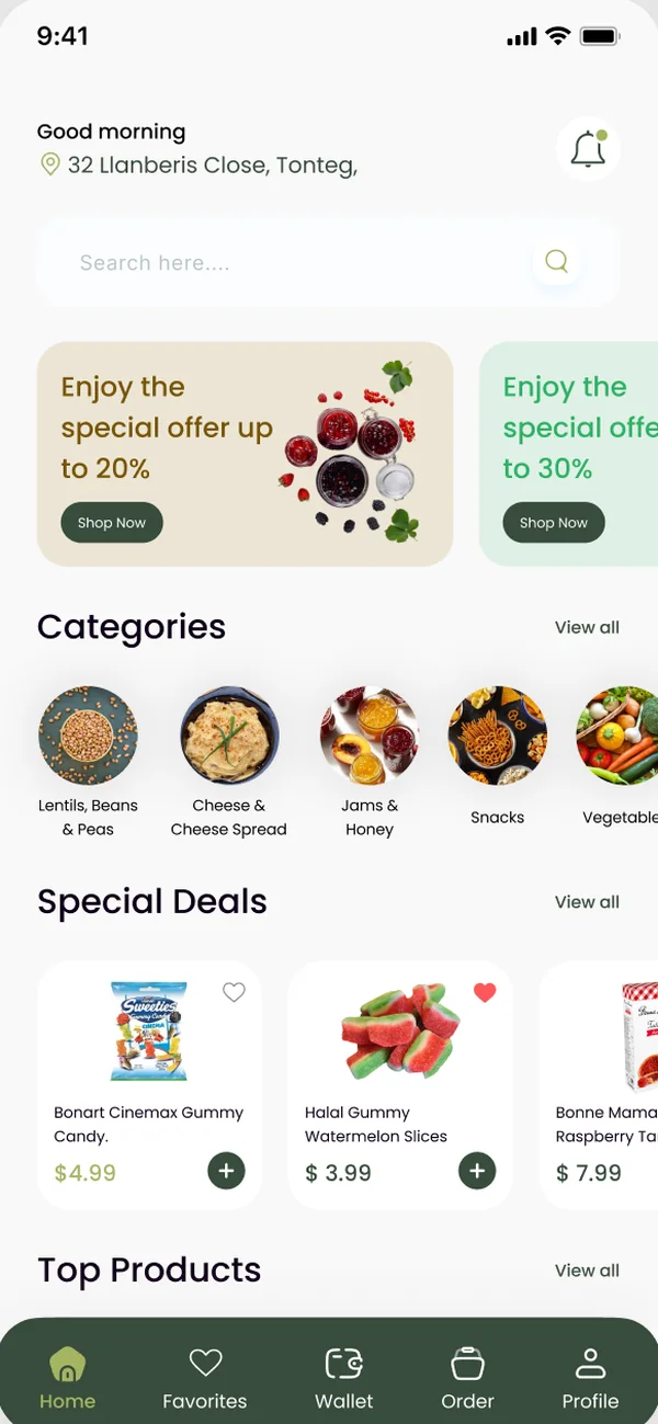 My Halal Pantry home screen